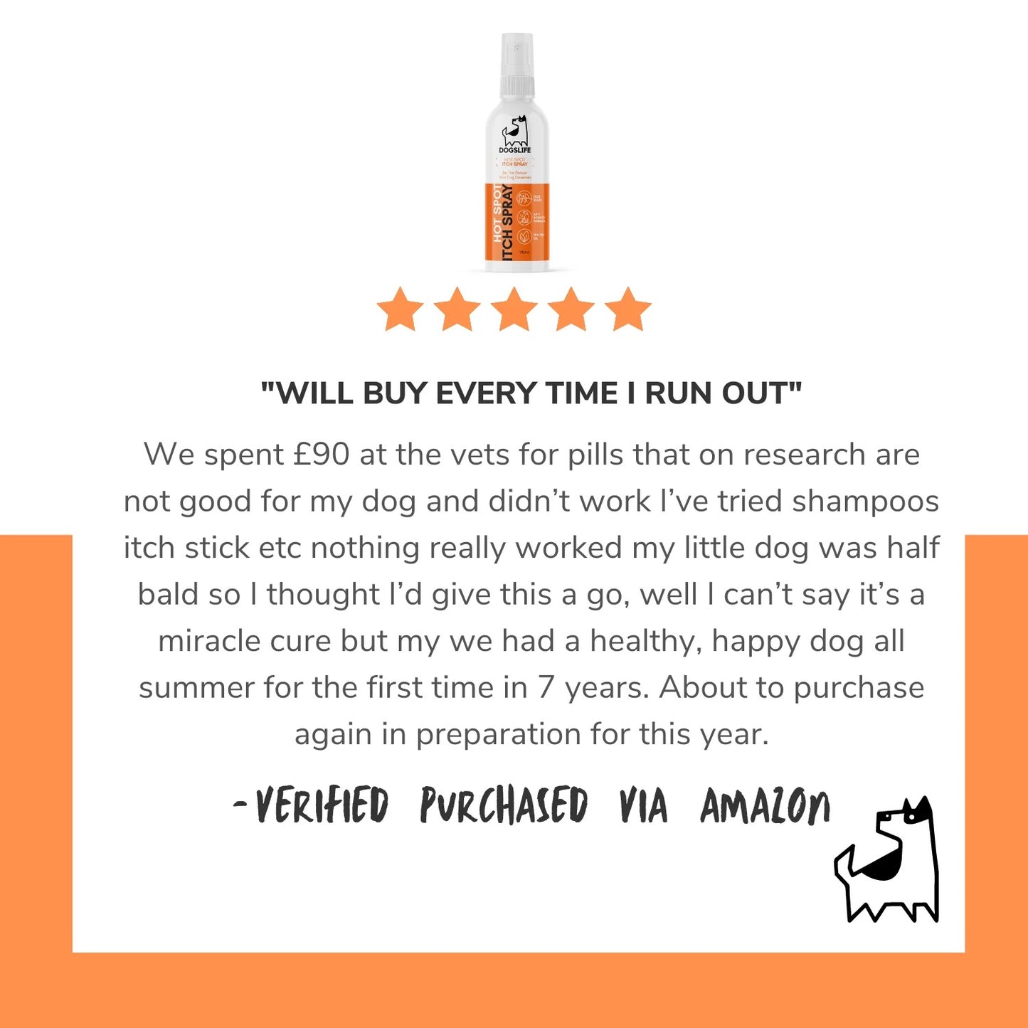 DOGSLIFE Anti-itch spray for dogs 250ml
