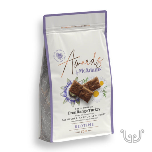 McAdams Pamlsky pro psy – Bedtime - Krůtí, mučenka & med - 150g