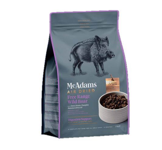 McAdams Vzduchem sušený Divočák - pro vybíravé psy a citlivé trávení