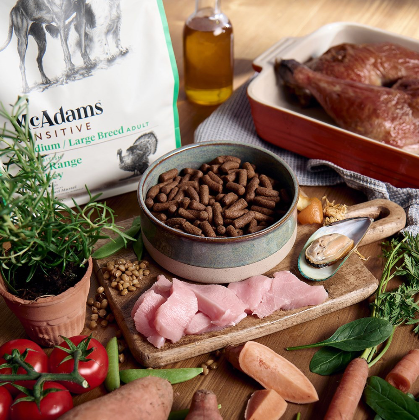 McAdams Hypoalergenní krmivo – Ochutnávkový balíček pro střední a velké psy s citlivým trávením